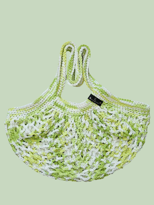 Mesh market bag lime